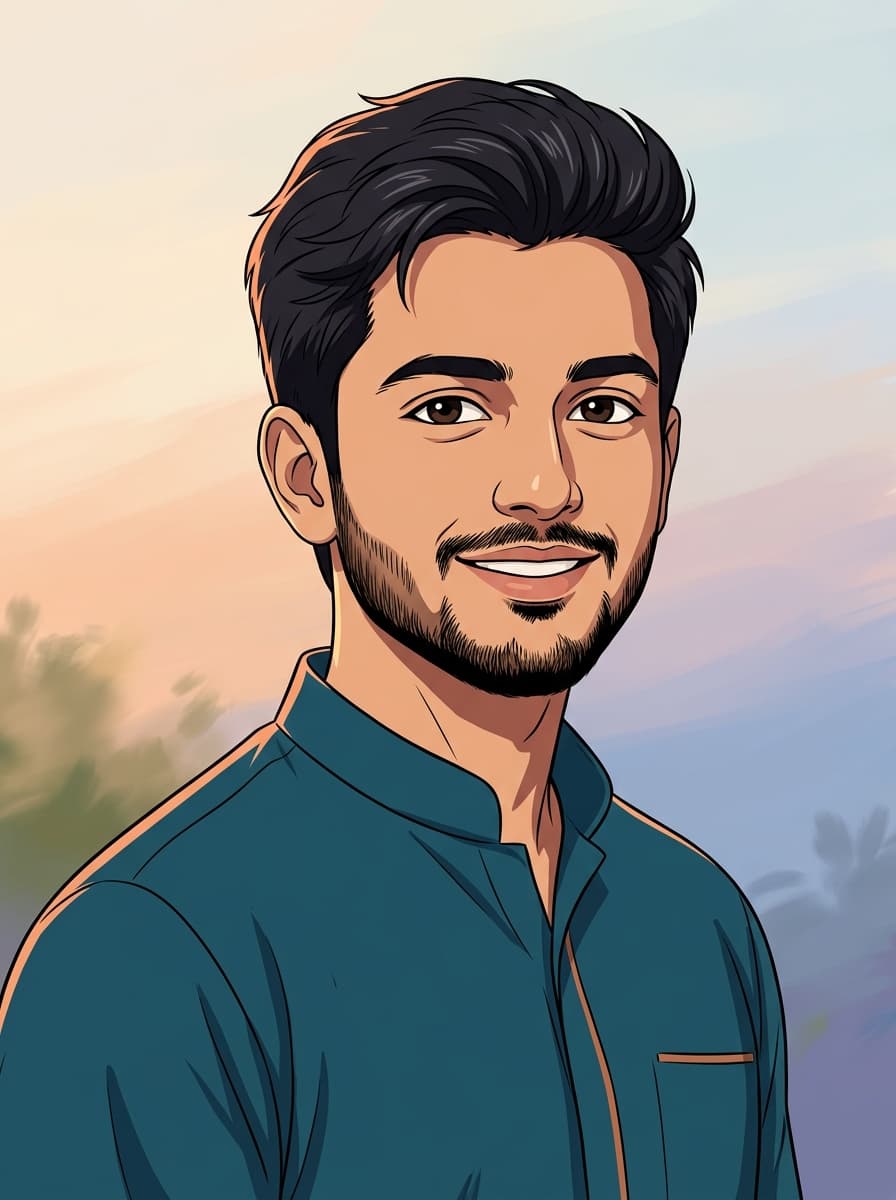 Clean cel-shaded anime illustration